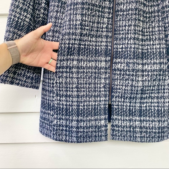 NEW Ann Taylor Houndstooth Collarless Jacket - Picture 6 of 8